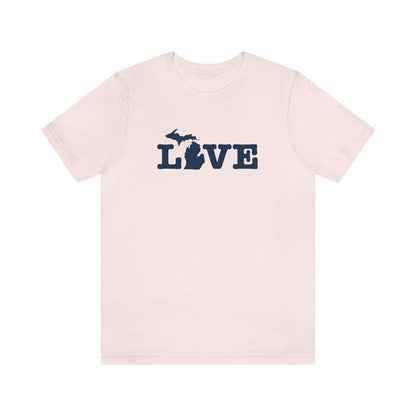 Michigan 'Love' T-Shirt (Typewriter Font) | Unisex Standard Fit