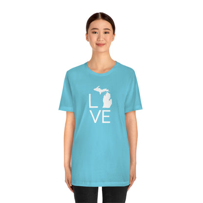 Michigan 'Love' T-Shirt (Thin Sans Font) | Unisex Standard Fit