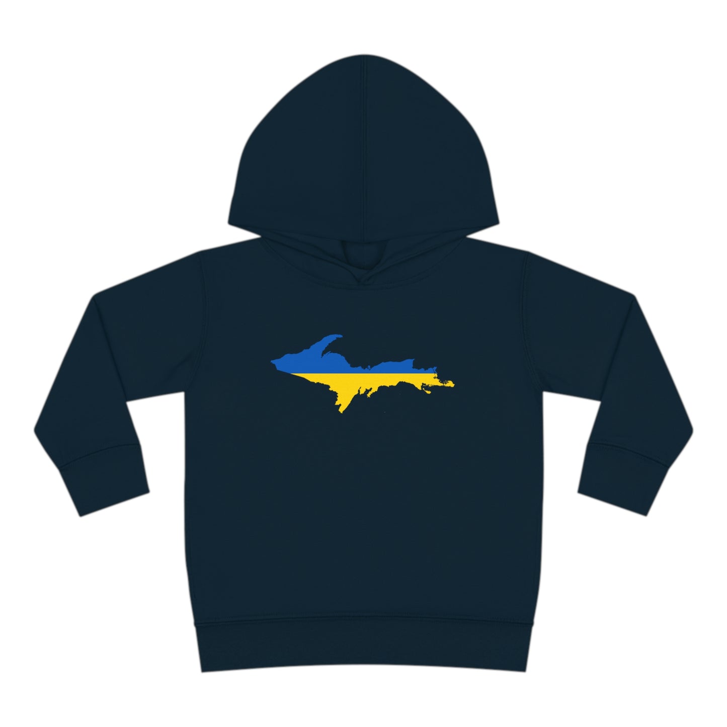 Michigan Upper Peninsula Hoodie (w/ UP Ukraine Flag Outline) | Unisex Toddler