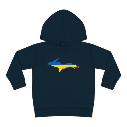 Michigan Upper Peninsula Hoodie (w/ UP Ukraine Flag Outline) | Unisex Toddler