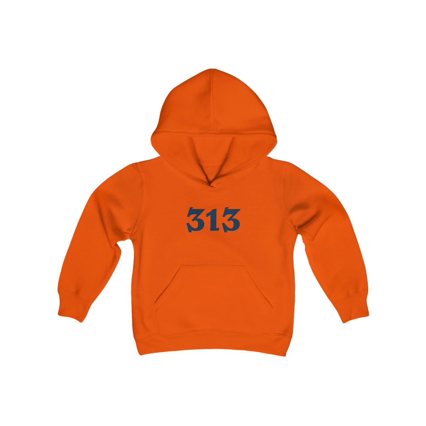 Detroit '313' Hoodie (Angry Serif Font) | Unisex Youth