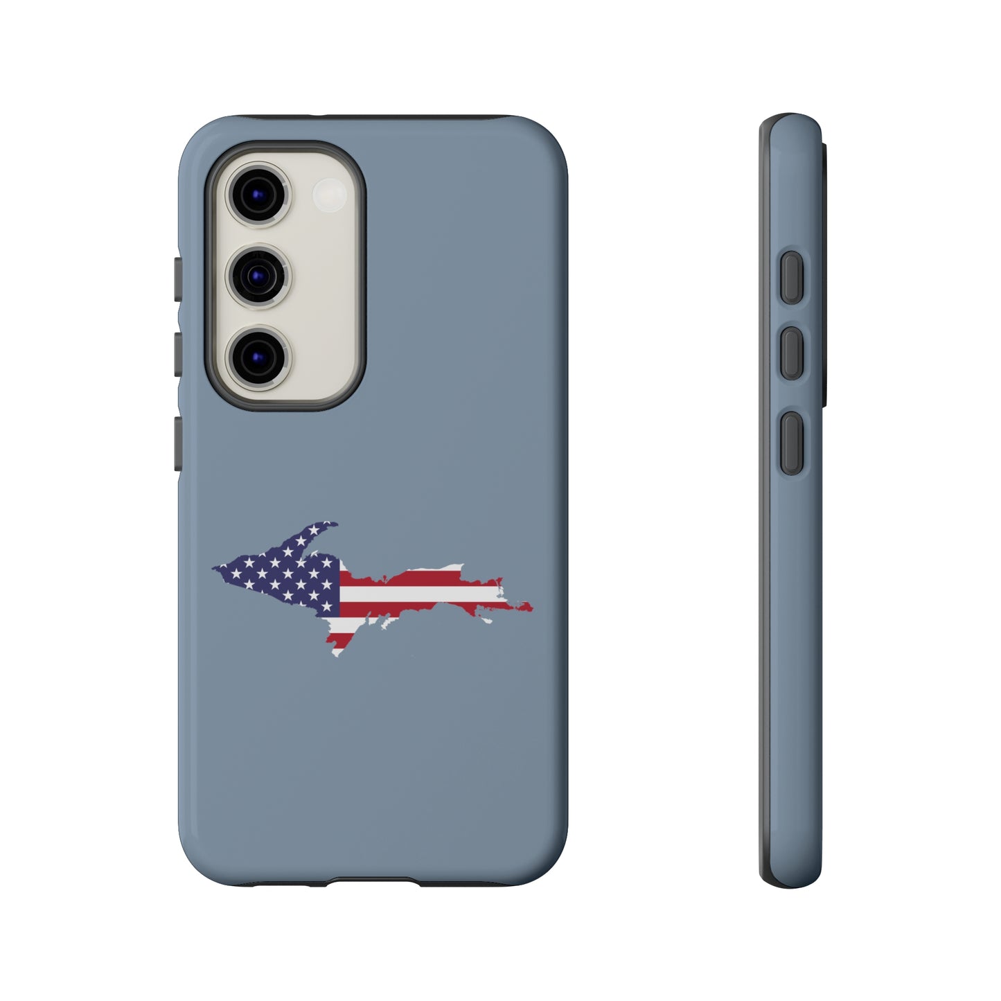 Michigan Upper Peninsula Tough Phone Case (B-24 Liberator w/ UP USA Flag Outline) | Samsung & Pixel Android