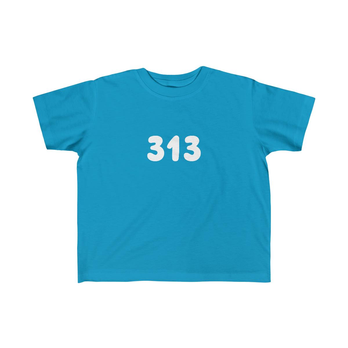 Detroit '313' T-Shirt | Toddler Short Sleeve - Circumspice Michigan