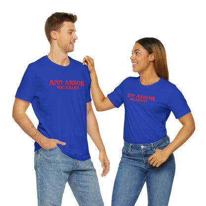 'Ann Arbor Michigan' ' T-Shirt (1980s Drama Parody) | Unisex Standard Fit