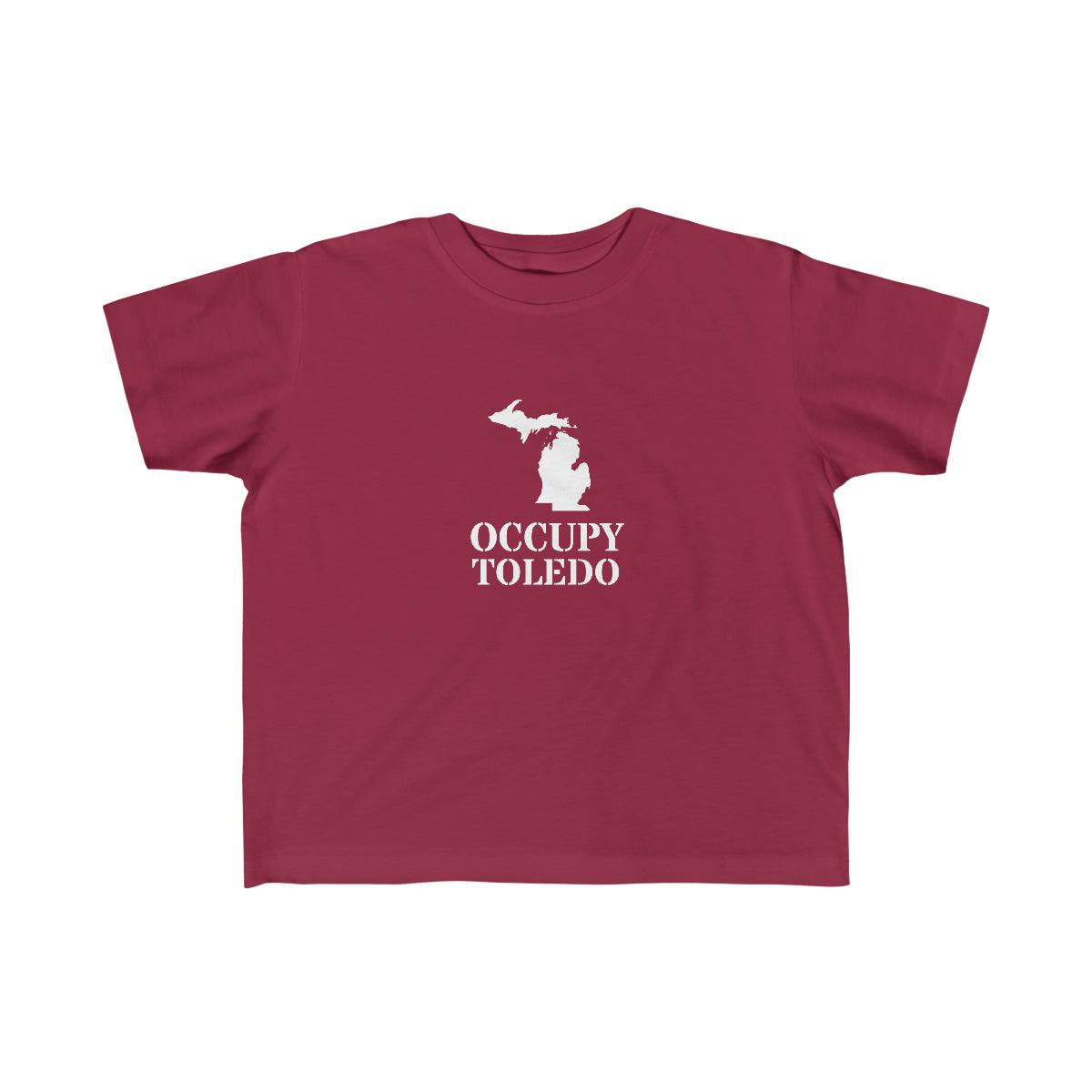 'Occupy Toledo' T-Shirt  (w/ Corrected Michigan Outline) | Toddler Short Sleeve - Circumspice Michigan