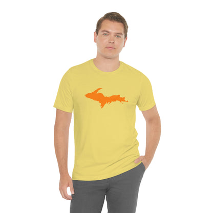 Michigan Upper Peninsula T-Shirt (w/ Orange UP Outline) | Unisex Standard Fit