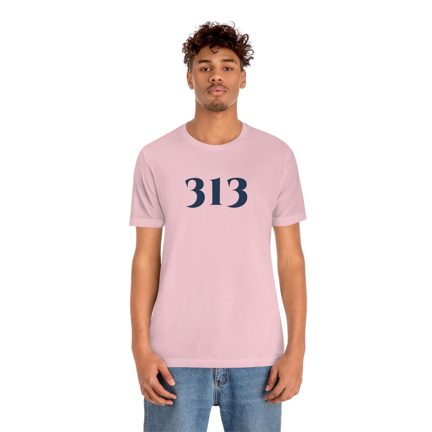 Detroit '313' T-Shirt (Roman Serif Font) | Unisex Standard Fit