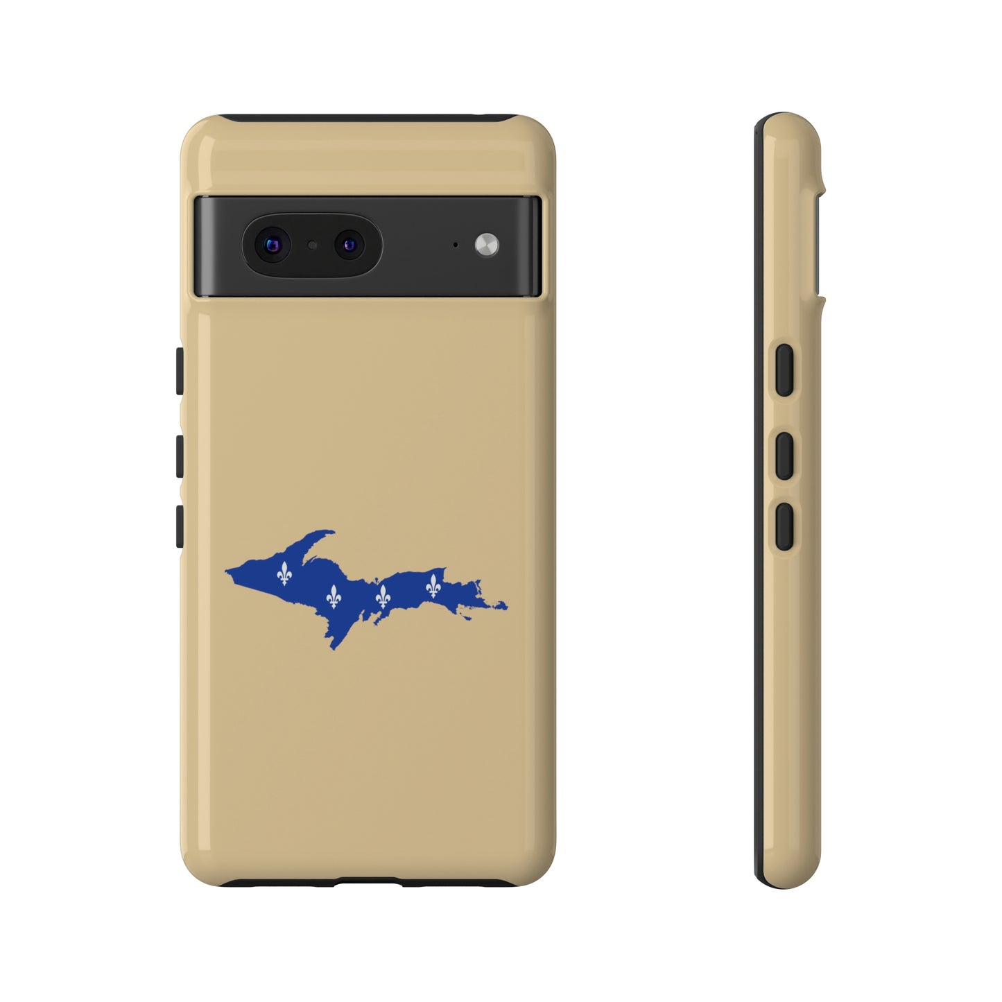 Michigan Upper Peninsula Tough Phone Case (Maple Color w/ UP Quebec Flag Outline) | Samsung & Pixel Android