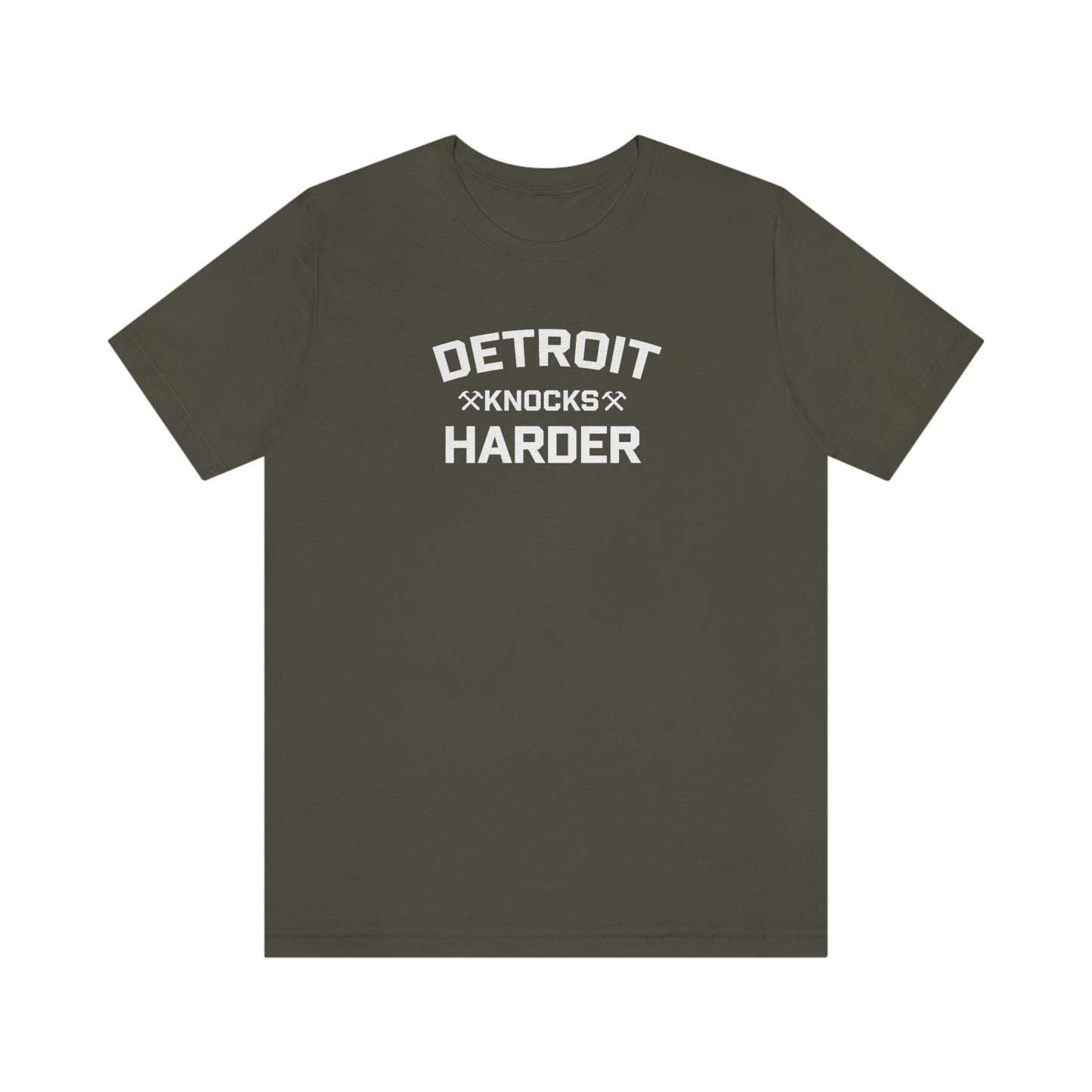 'Detroit Knocks Harder' T-Shirt | Unisex Standard Fit