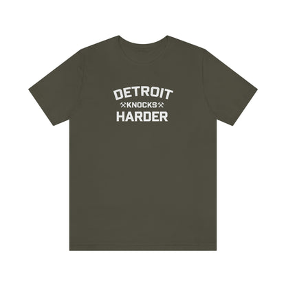 'Detroit Knocks Harder' T-Shirt | Unisex Standard Fit