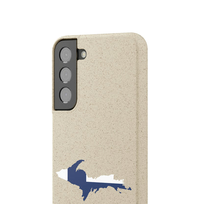 Michigan Upper Peninsula Biodegradable Phone Cases (w/ UP Finland Flag Outline) | Samsung Android