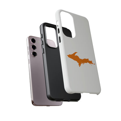 Michigan Upper Peninsula Tough Phone Case (w/ Orange UP Outline) | Samsung & Pixel Android