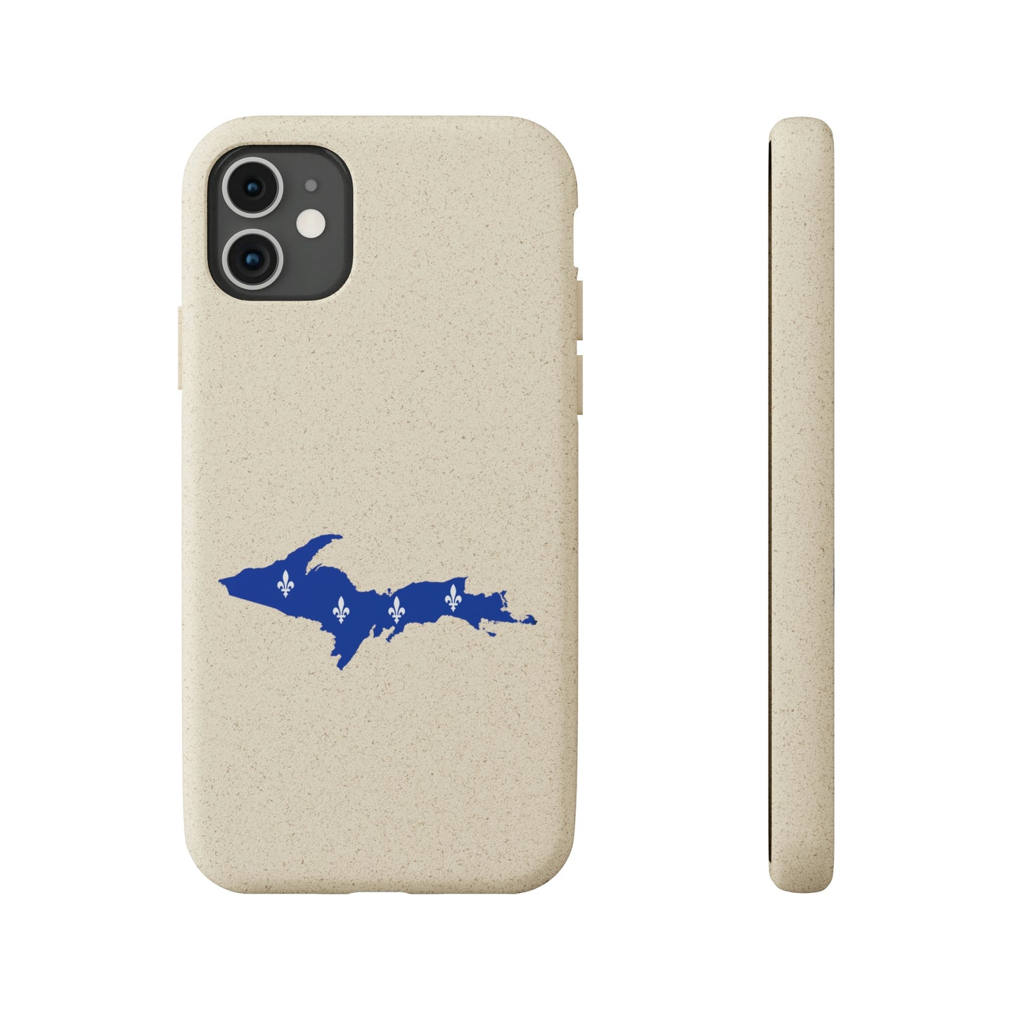 Michigan Upper Peninsula Biodegradable Phone Cases (w/ UP Quebec Flag Outline) | Apple iPhone