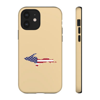 Michigan Upper Peninsula Tough Phone Case (Maple Color w/ UP USA Outline) | Apple iPhone