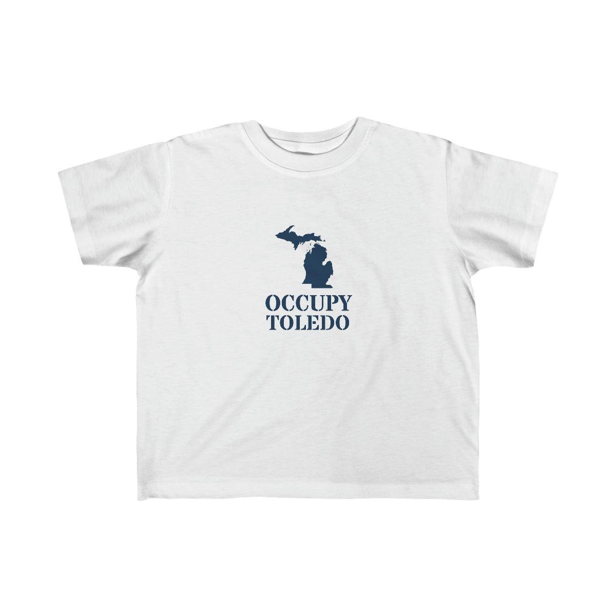 'Occupy Toledo' T-Shirt  (w/ Corrected Michigan Outline) | Toddler Short Sleeve - Circumspice Michigan