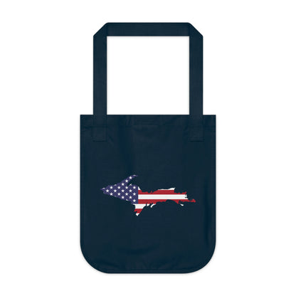 Michigan Upper Peninsula Heavy Tote Bag (w/ UP USA Flag Outline)