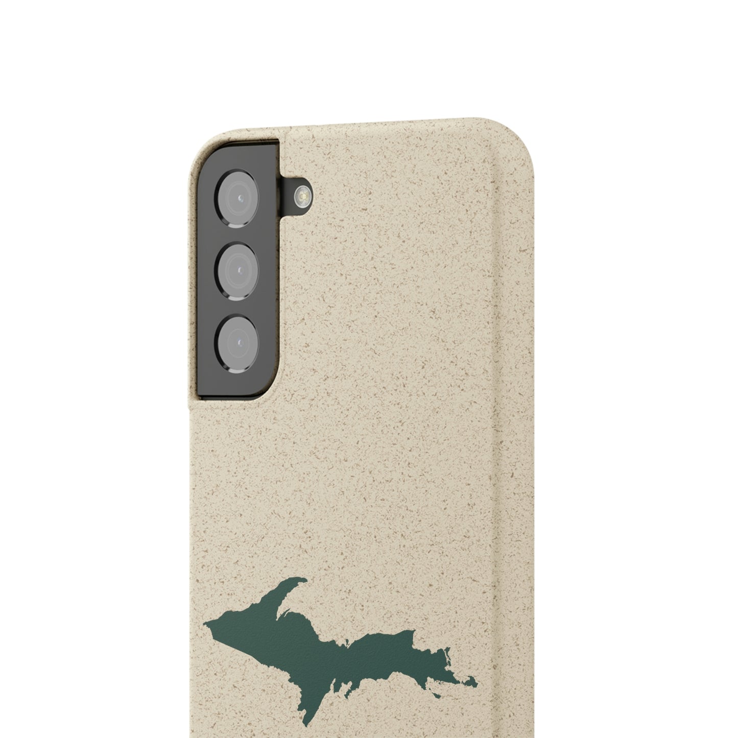 Michigan Upper Peninsula Biodegradable Phone Cases (w/ Green UP Outline) | Samsung Android