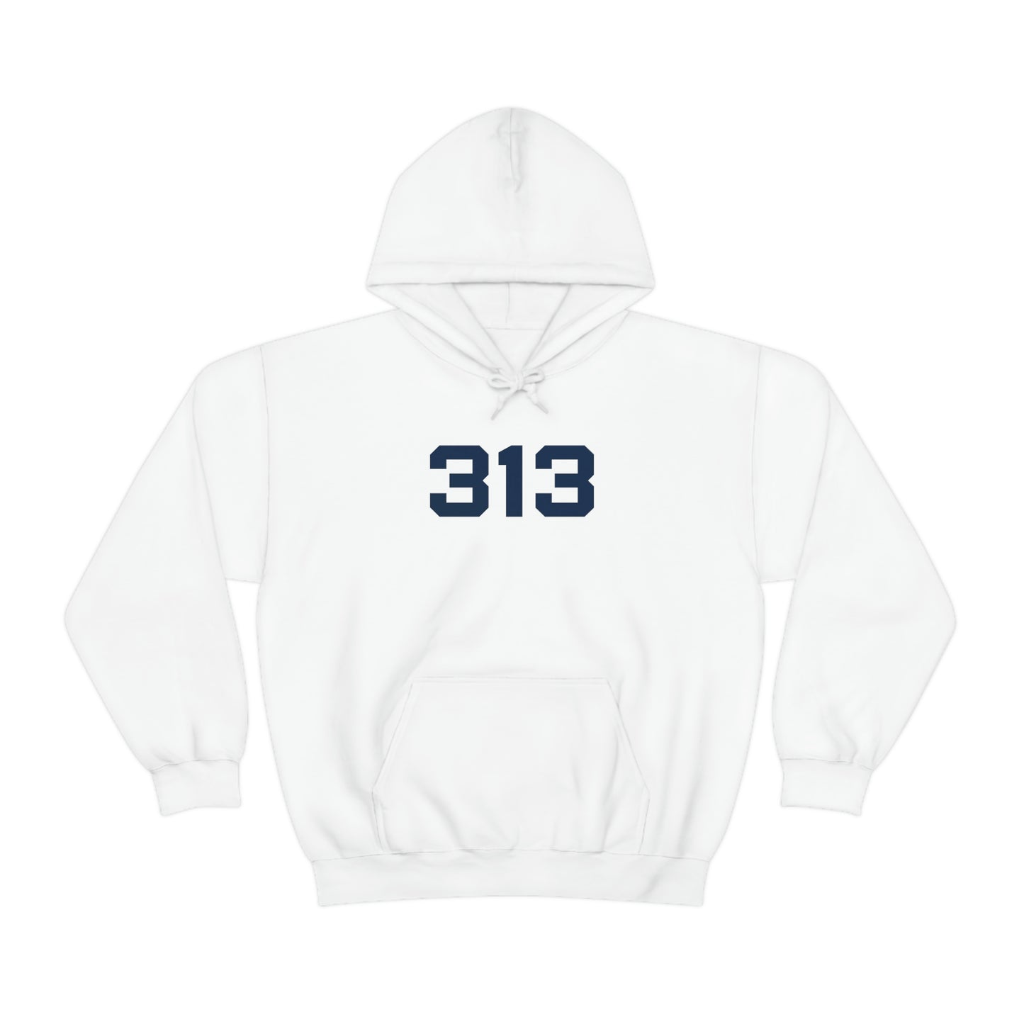 Detroit '313' Hoodie (Athletic Font) | Unisex Standard