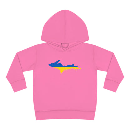 Michigan Upper Peninsula Hoodie (w/ UP Ukraine Flag Outline) | Unisex Toddler