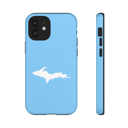 Michigan Upper Peninsula Tough Phone Case (McNamera Blue w/ UP Outline) | Apple iPhone