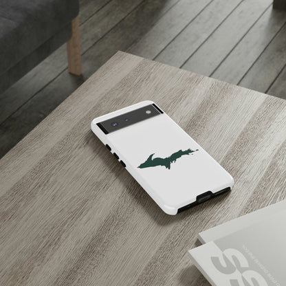 Michigan Upper Peninsula Tough Phone Case (w/ Green UP Outline) | Samsung & Pixel Android