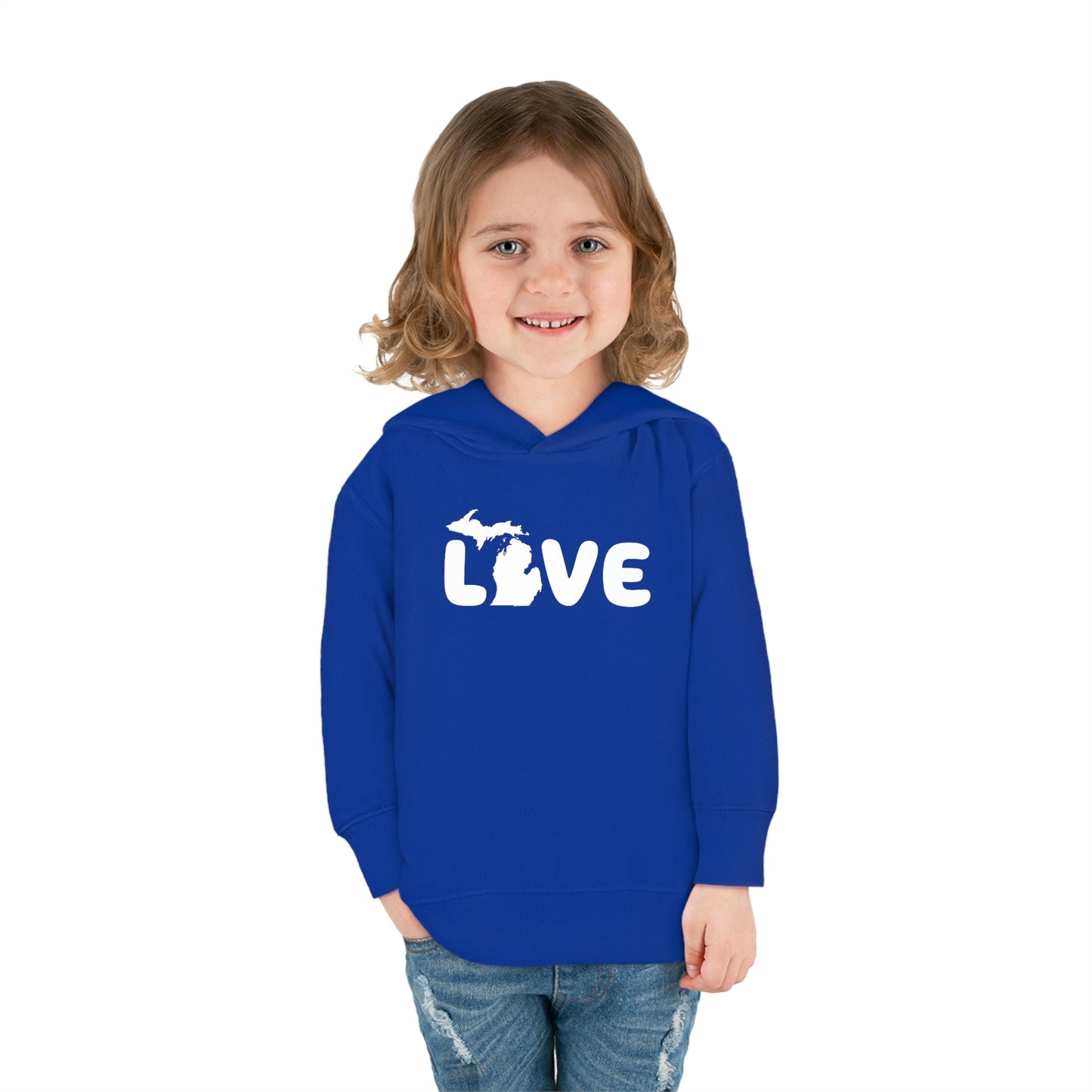 Michigan 'Love' Hoodie (Rounded Children's Font) | Unisex Toddler