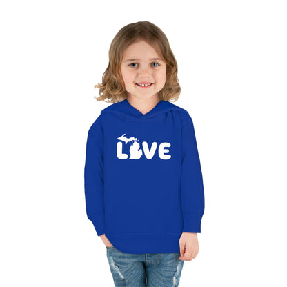 Michigan 'Love' Hoodie (Rounded Children's Font) | Unisex Toddler