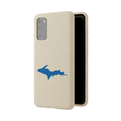 Michigan Upper Peninsula Biodegradable Phone Cases (w/ Azure UP Outline) | Samsung Android