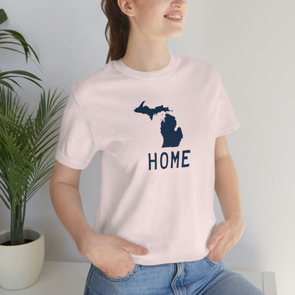 Michigan 'Home' T-Shirt (Licence Plate Font) | Unisex Standard Fit