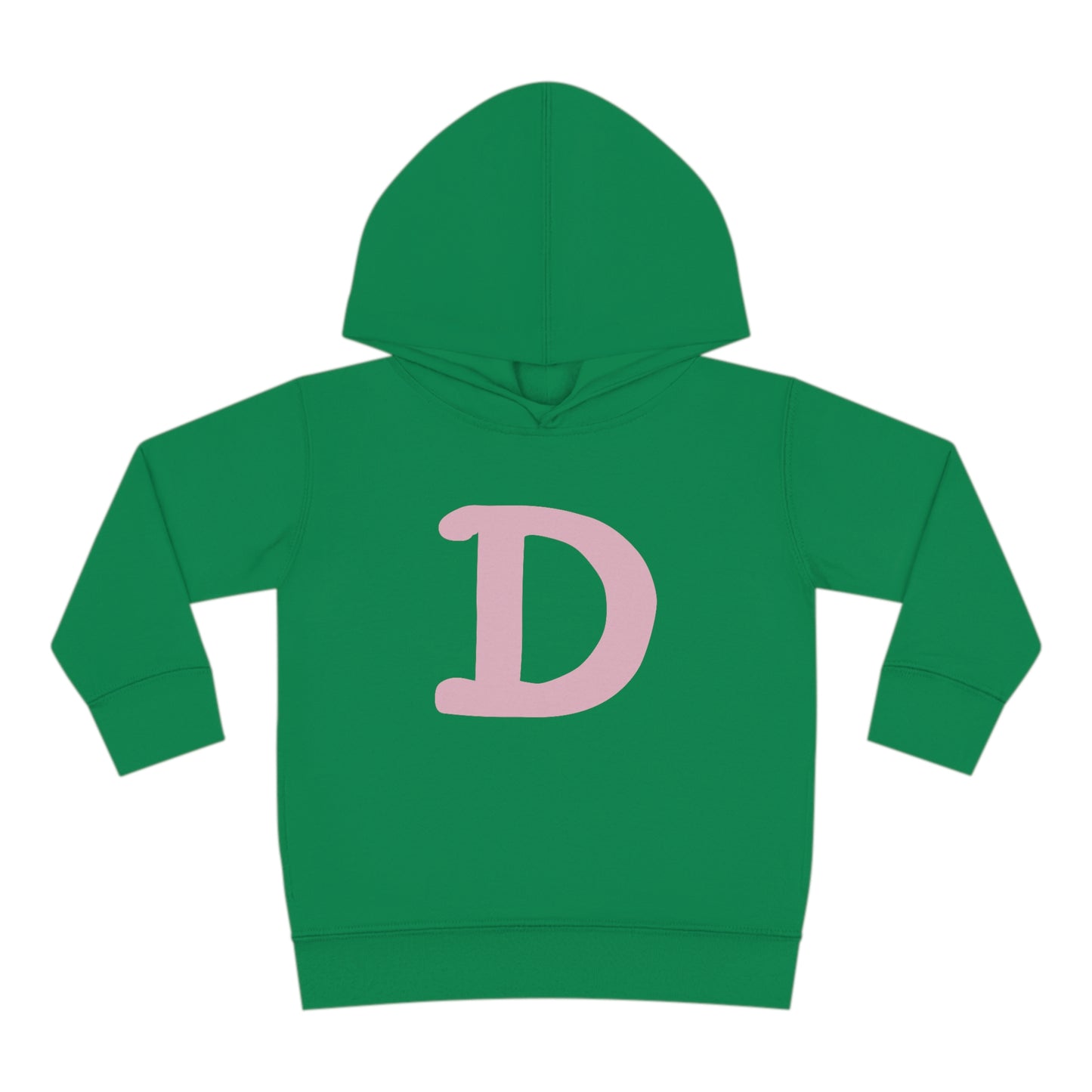 Detroit 'Old French D' Hoodie (Pink Full Body Outline) | Unisex Toddler