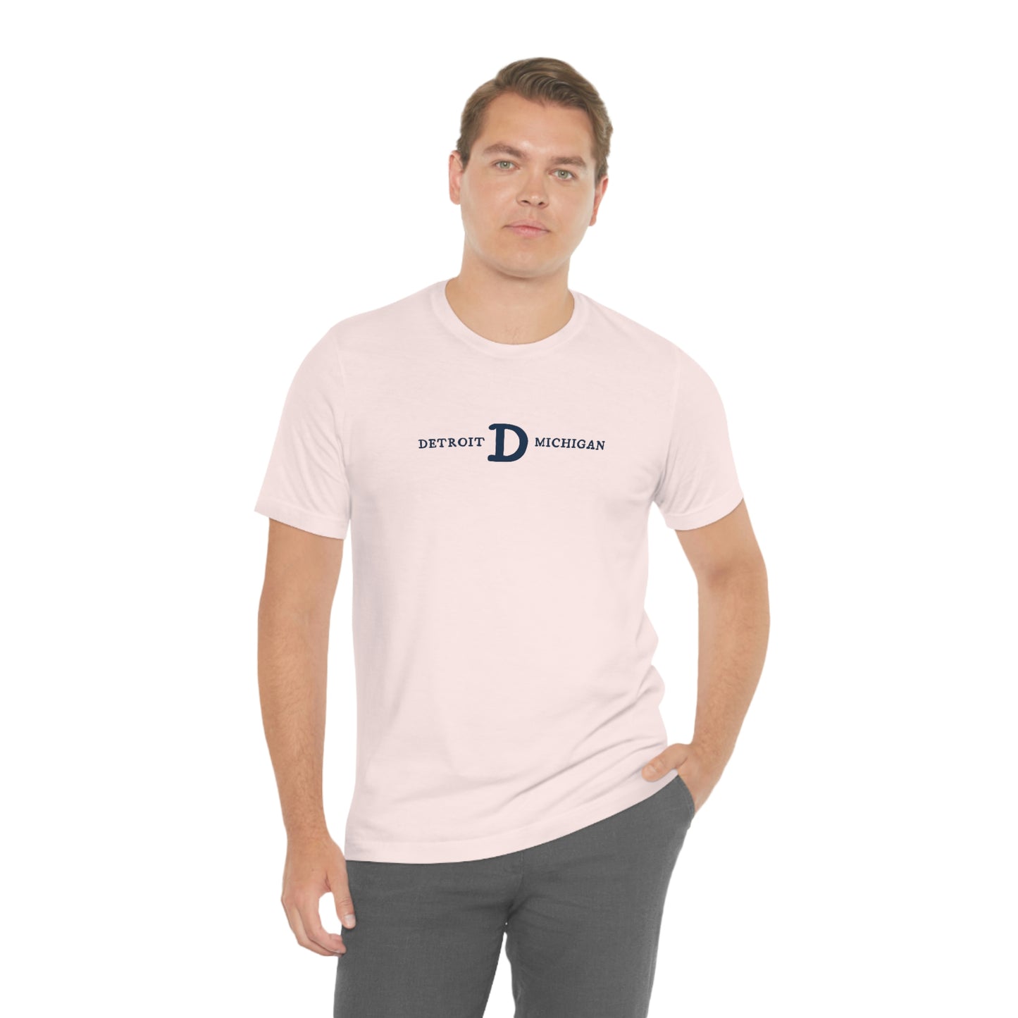 'Detroit Michigan' T-Shirt (w/ Old French D) | Unisex Standard Fit