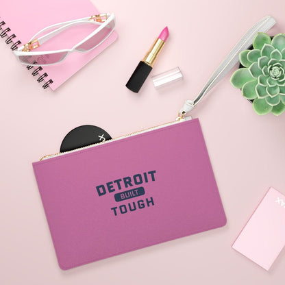 'Built Detroit Tough' Clutch Bag - Circumspice Michigan