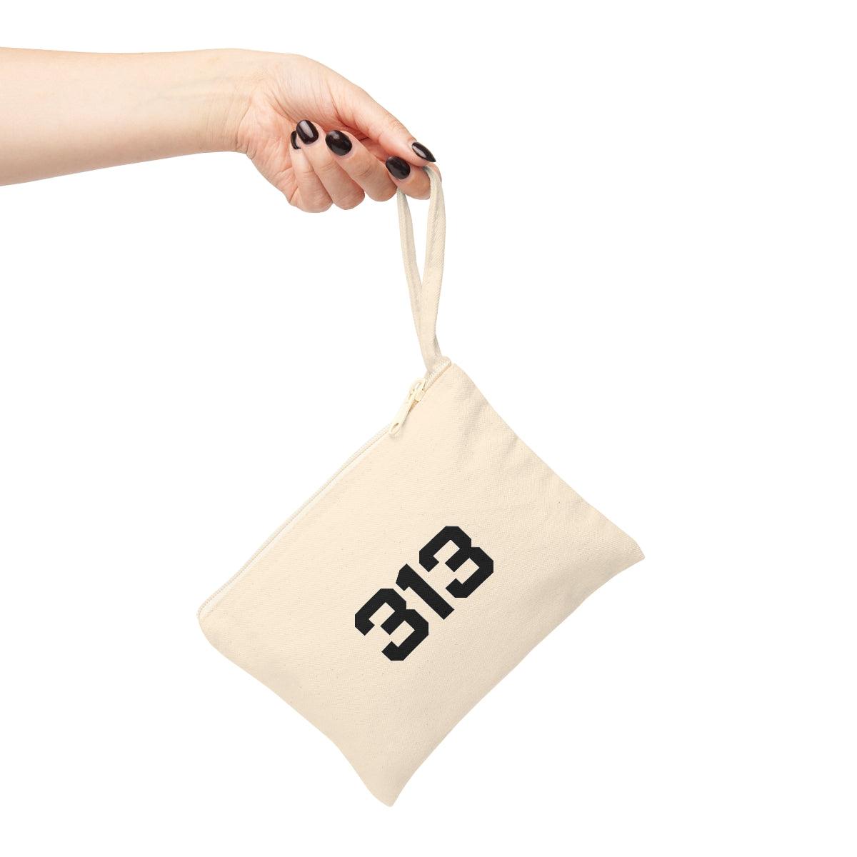 Detroit '313' Zip Pouch - Circumspice Michigan