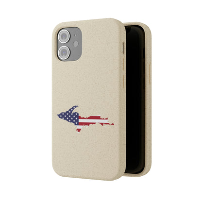 Michigan Upper Peninsula Biodegradable Phone Cases (w/ UP USA Flag Outline) | Apple iPhone