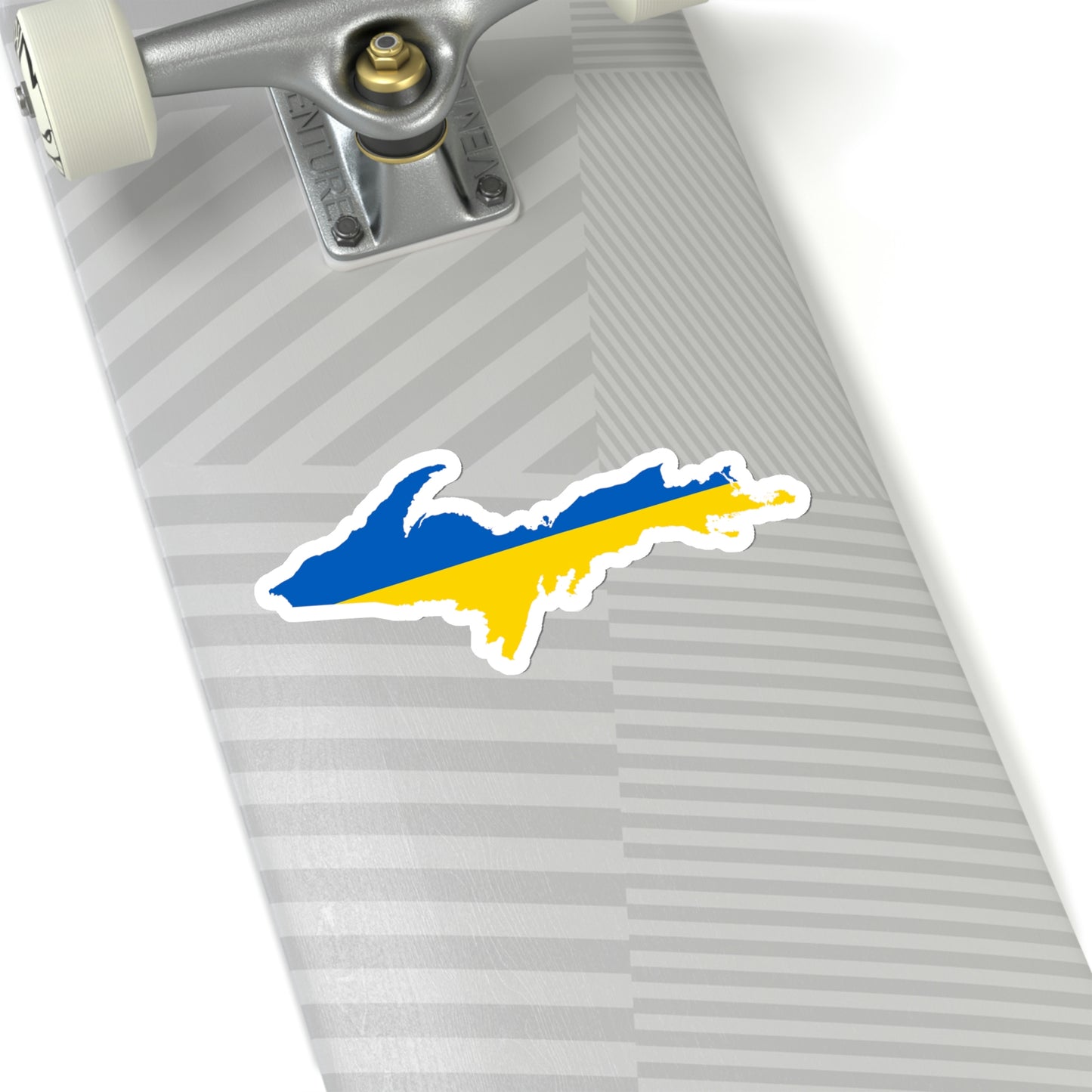 Michigan Upper Peninsula Kiss-Cut Sticker (w/ UP Flag Outline)