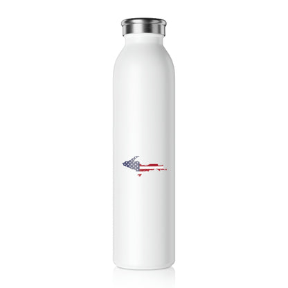 Michigan Upper Peninsula Water Bottle (w/ UP USA Flag Outline) | 20oz Double-Walled