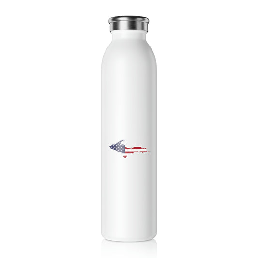 Michigan Upper Peninsula Water Bottle (w/ UP USA Flag Outline) | 20oz Double-Walled