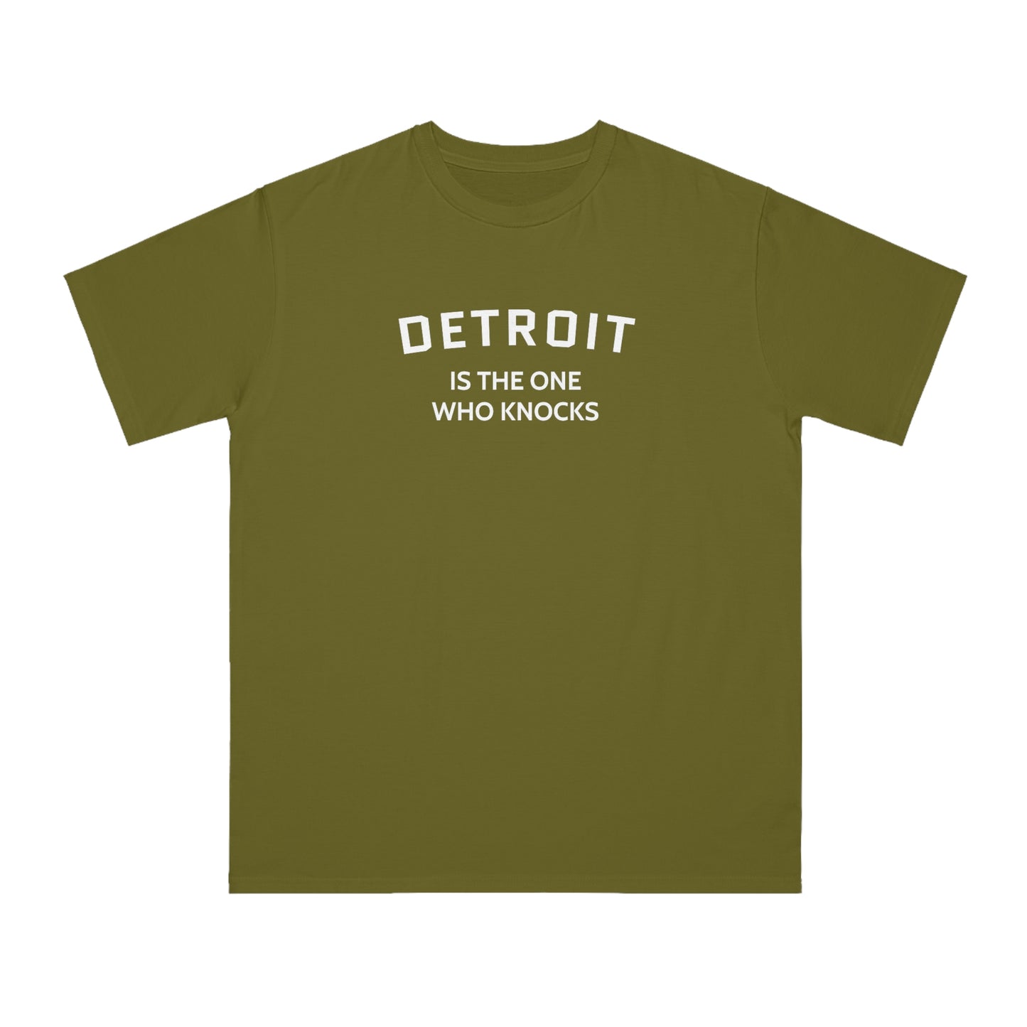 'Detroit is the One Who Knocks' T-Shirt | Organic Unisex