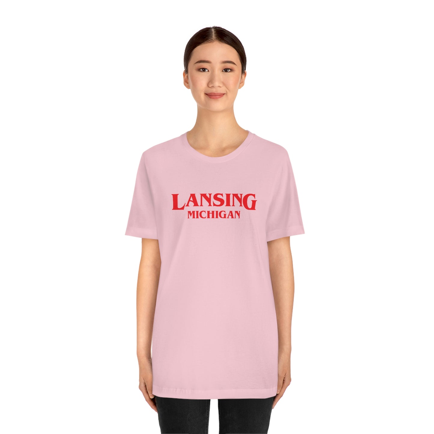 'Lansing Michigan' ' T-Shirt (1980s Drama Parody) | Unisex Standard Fit