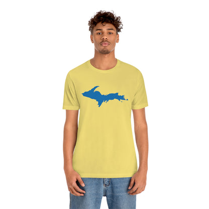 Michigan Upper Peninsula T-Shirt (w/ Azure UP Outline) | Unisex Standard Fit