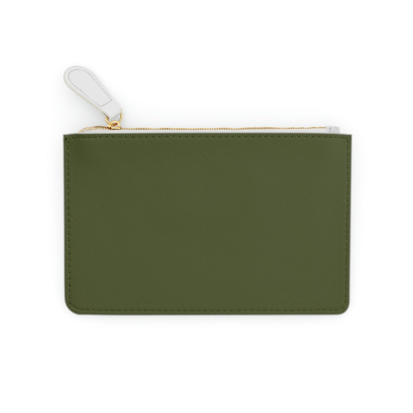 Michigan Upper Peninsula Mini Clutch Bag (Army Green w/ UP USA Flag Outline)