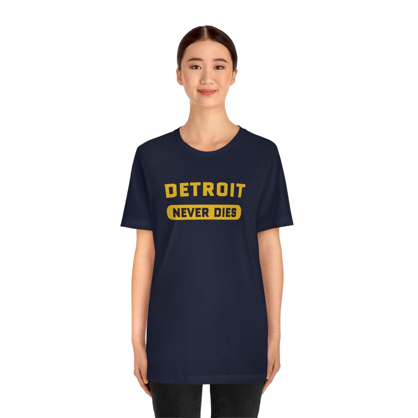 'Detroit Never Dies' T-Shirt | Unisex Standard Fit