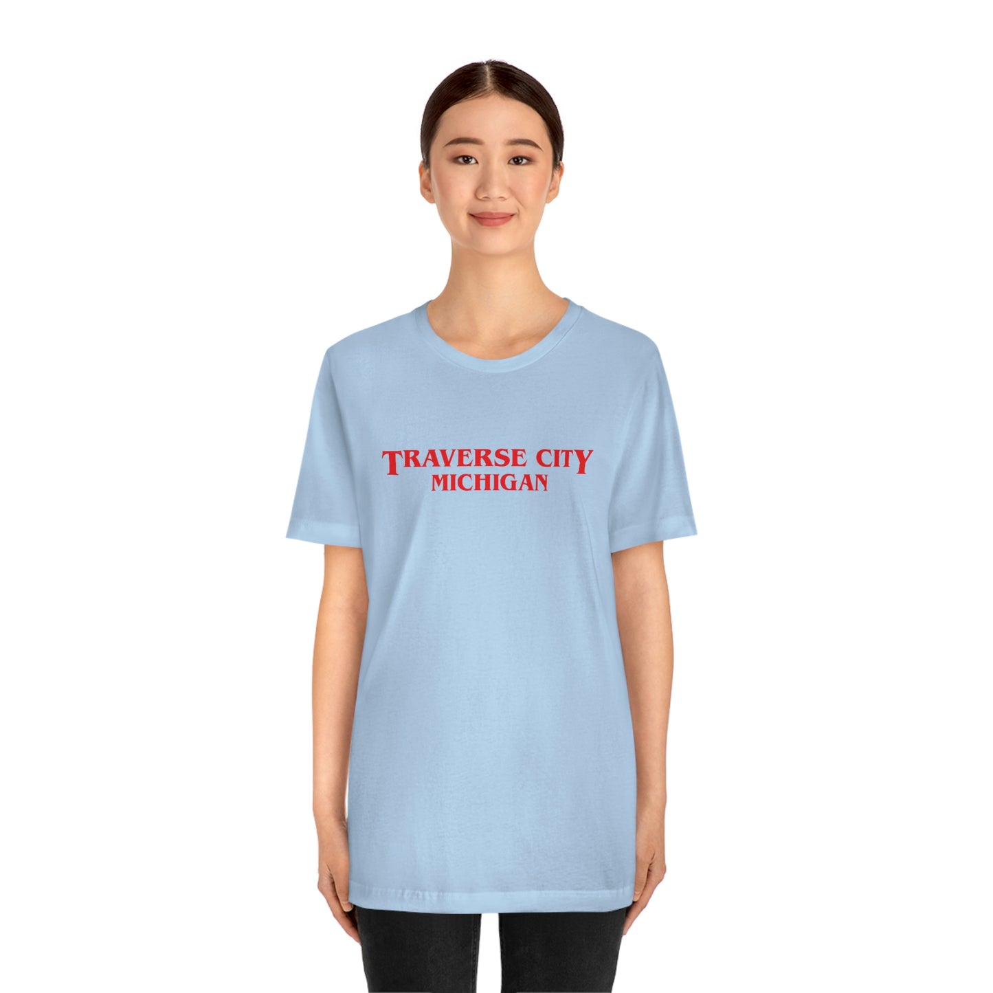 'Traverse City Michigan' ' T-Shirt (1980s Drama Parody) | Unisex Standard Fit