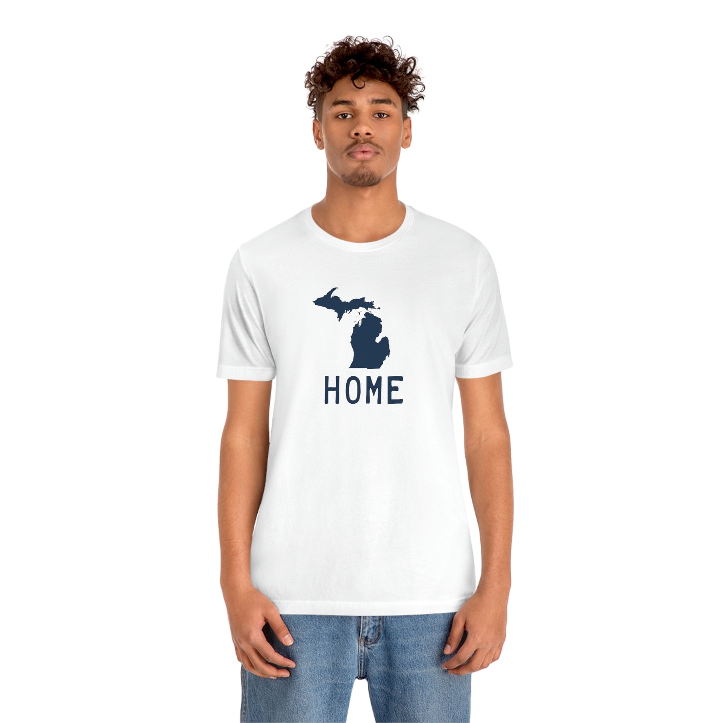 Michigan 'Home' T-Shirt (Licence Plate Font) | Unisex Standard Fit