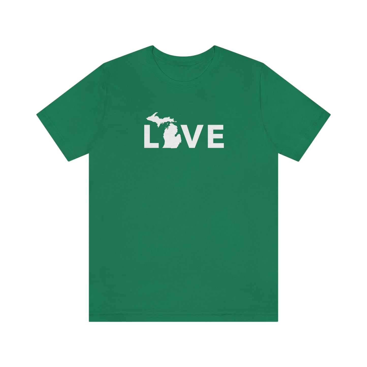 Michigan 'Love' T-Shirt (Geometric Sans Font) | Unisex Standard Fit