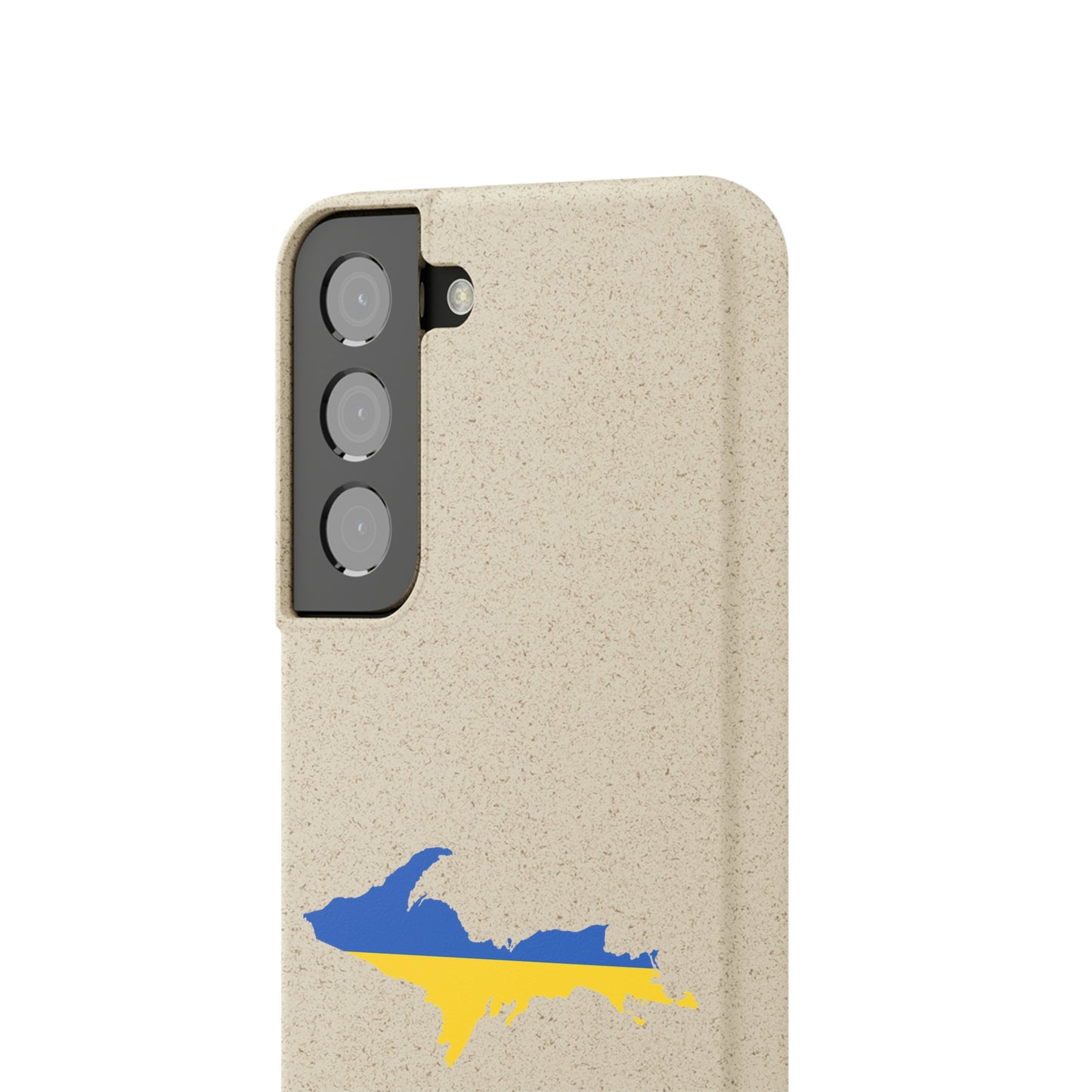 Michigan Upper Peninsula Biodegradable Phone Cases (w/ UP Ukraine Flag Outline) | Samsung Android