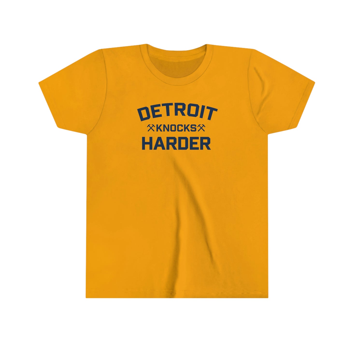 'Detroit Knocks Harder' T-Shirt | Youth Short Sleeve