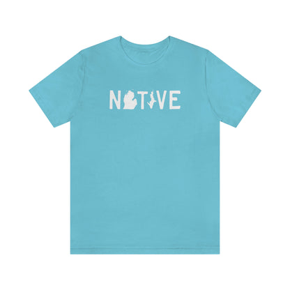 Michigan 'Native' T-Shirt (Licence Plate Font) | Unisex Standard Fit