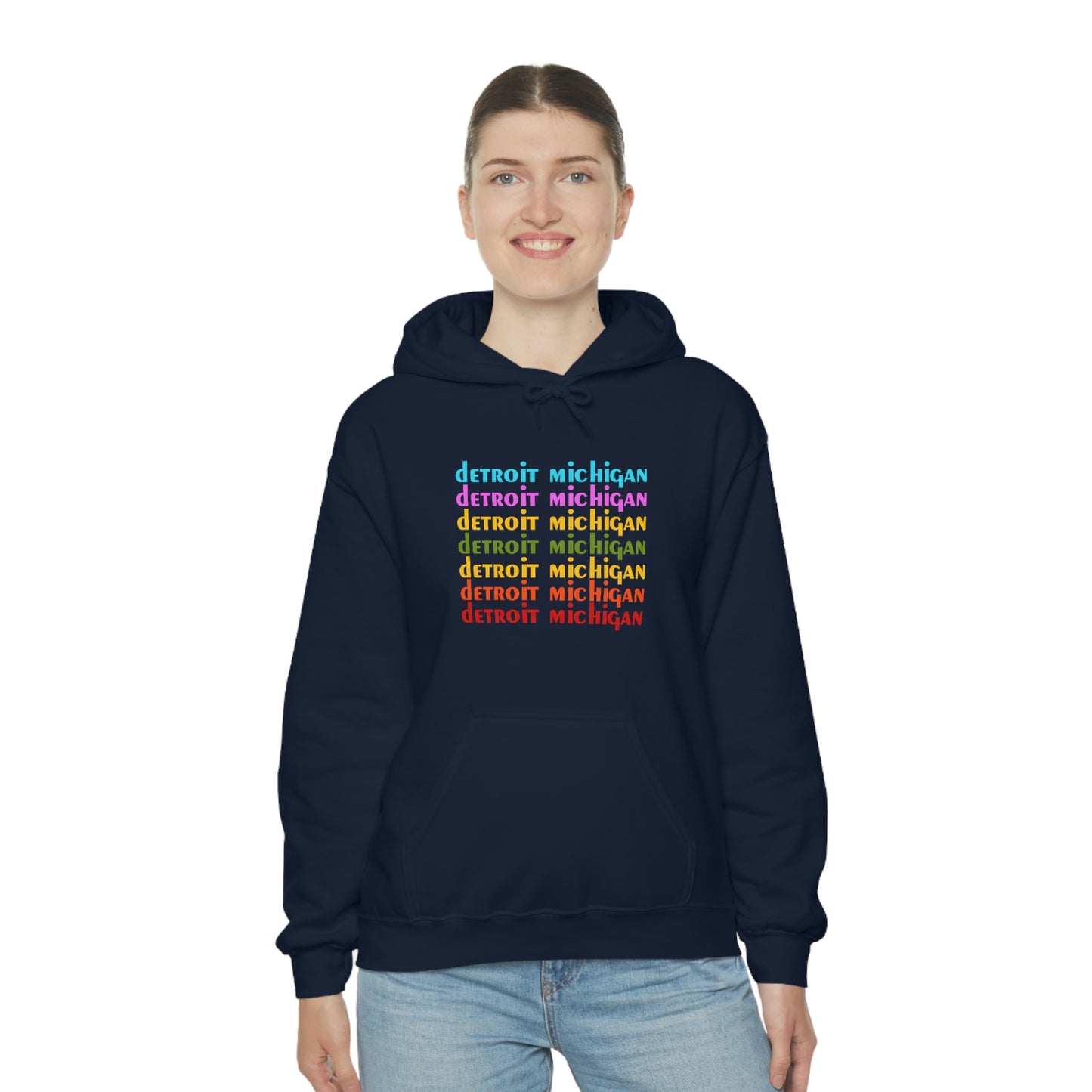 'Detroit Michigan' Hoodie (1970s Sitcom Parody) | Unisex Standard