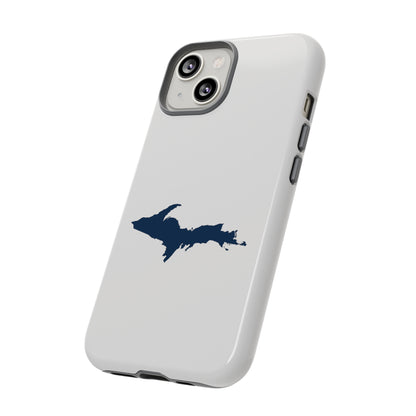 Michigan Upper Peninsula Tough Phone Case (Birch Bark White w/ UP Outline) | Apple iPhone